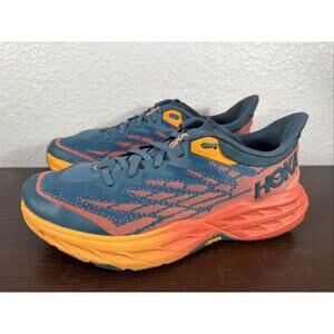 Hoka One Womens Speedgoat 5 1123158 BCCML Blue Running Shoes Sneakers Size 10 B